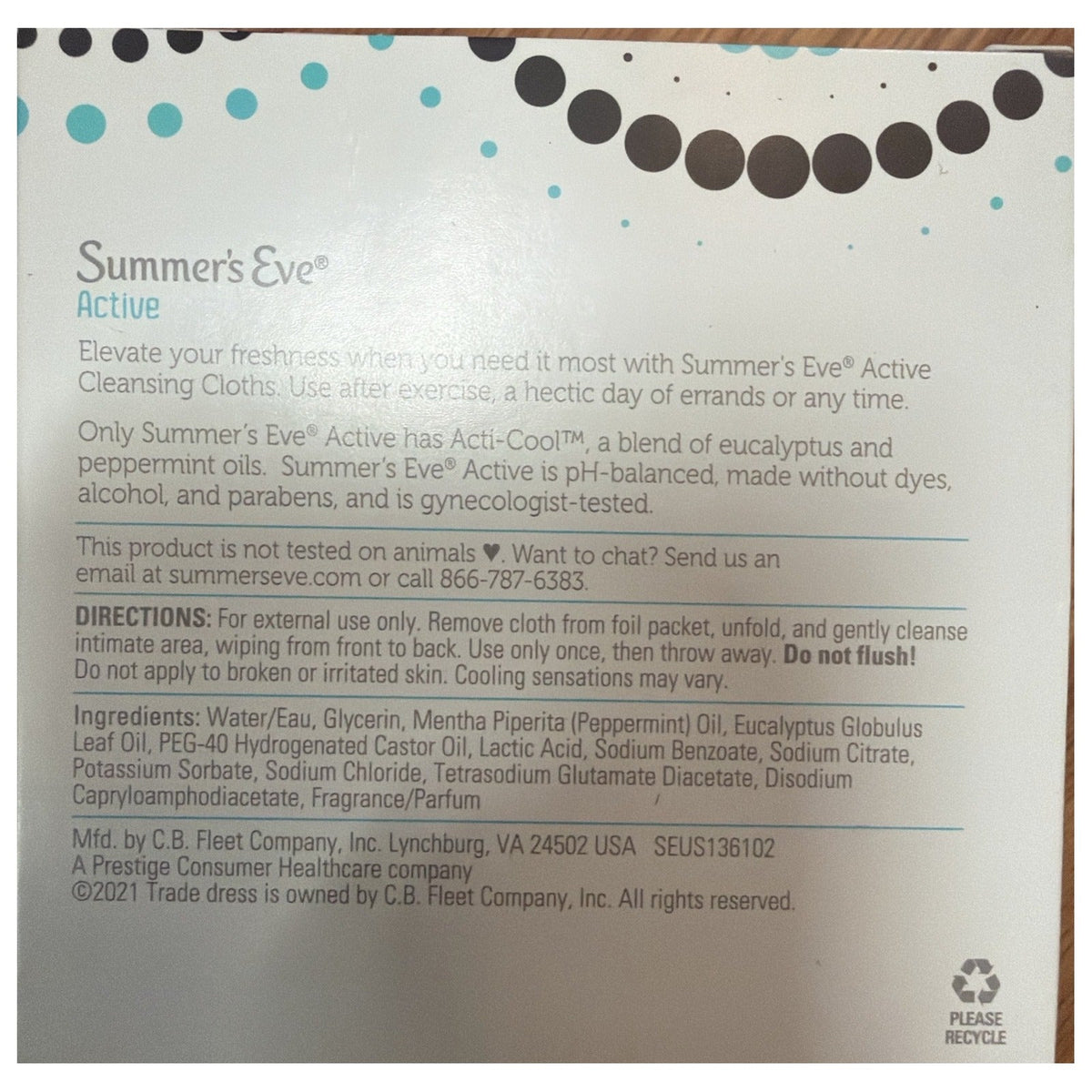 Summer's Eve Active Daily Performance Feminine Wipes