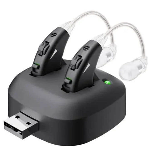 True Hearing Aids (Not Amplifier) for Seniors Rechargeable with Charging Dock