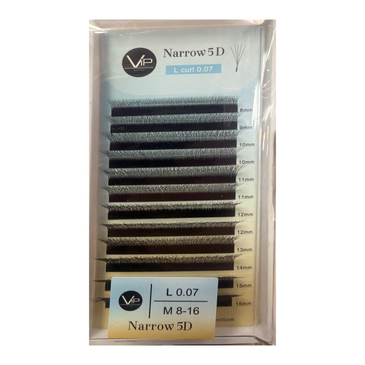 NEW! VIP Lashes Narrow Clover - 3D, 4D & 5D 12 lines mix 0.07 MM
