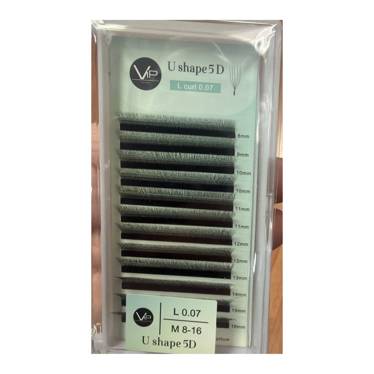 VIP Lashes U Shape Clover Extensions 12 Line Mix 0.07 mm