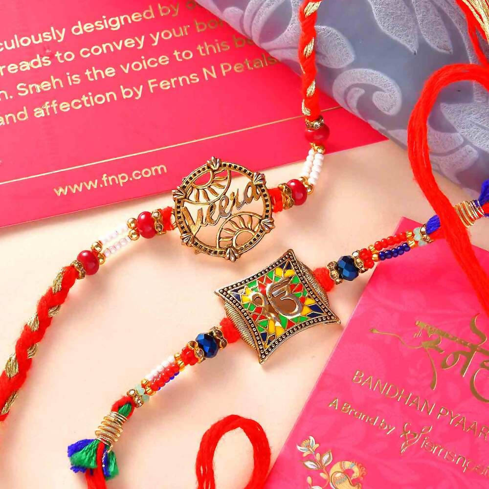 Ek Omkar & Veera Rakhis With Batisha & Pistachio Combo