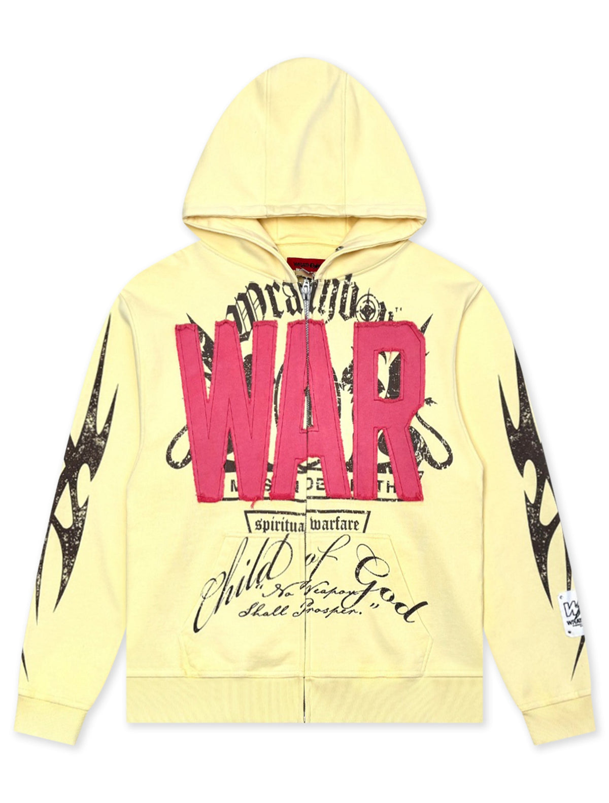 Wrathboy Hard to Kill Hoodie - Light Yellow