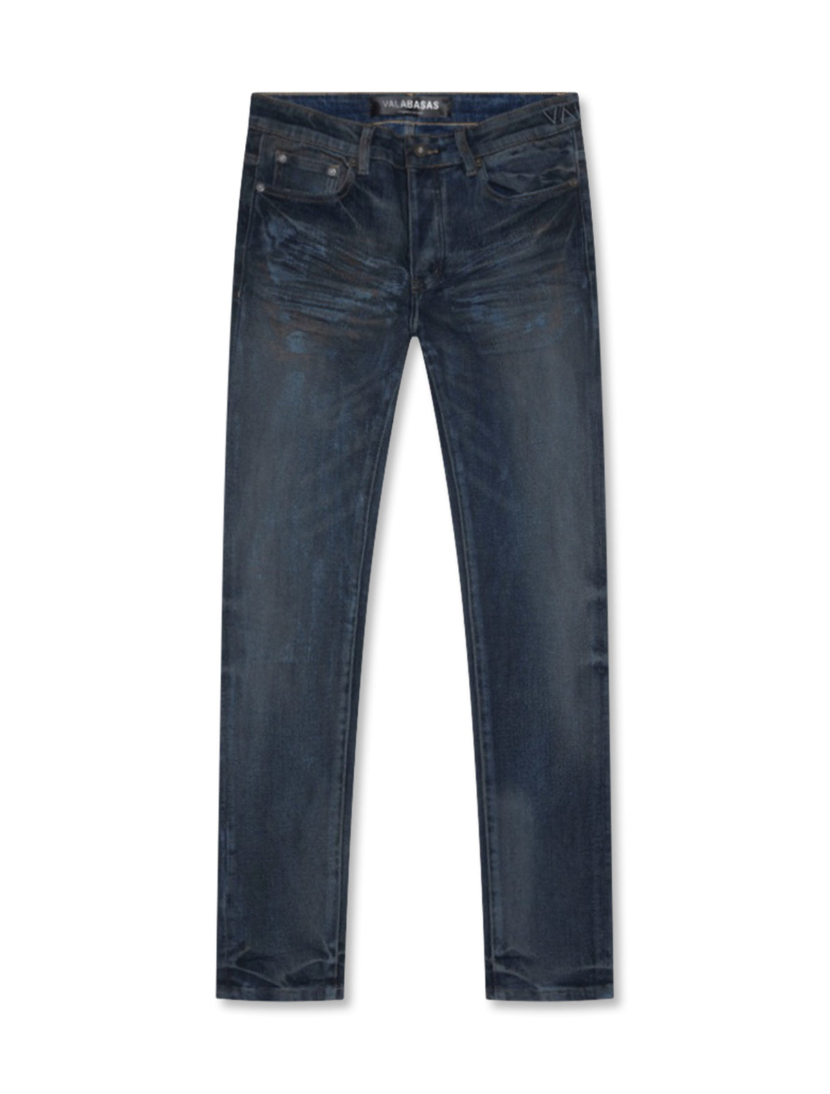 Valabasas Mr. Flex Stretch Skinny Jeans - Dark Blue Waxed