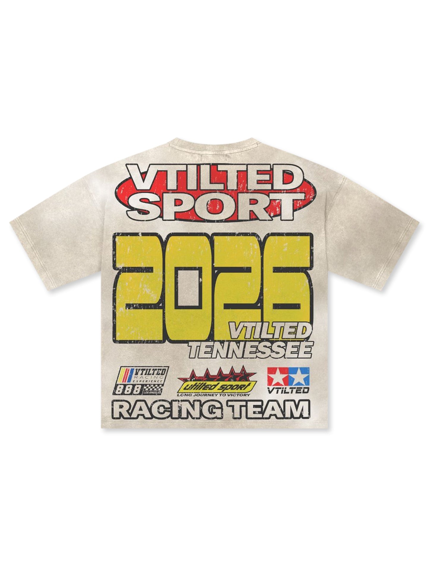 Vtilted Fivestar Tee - White Wash