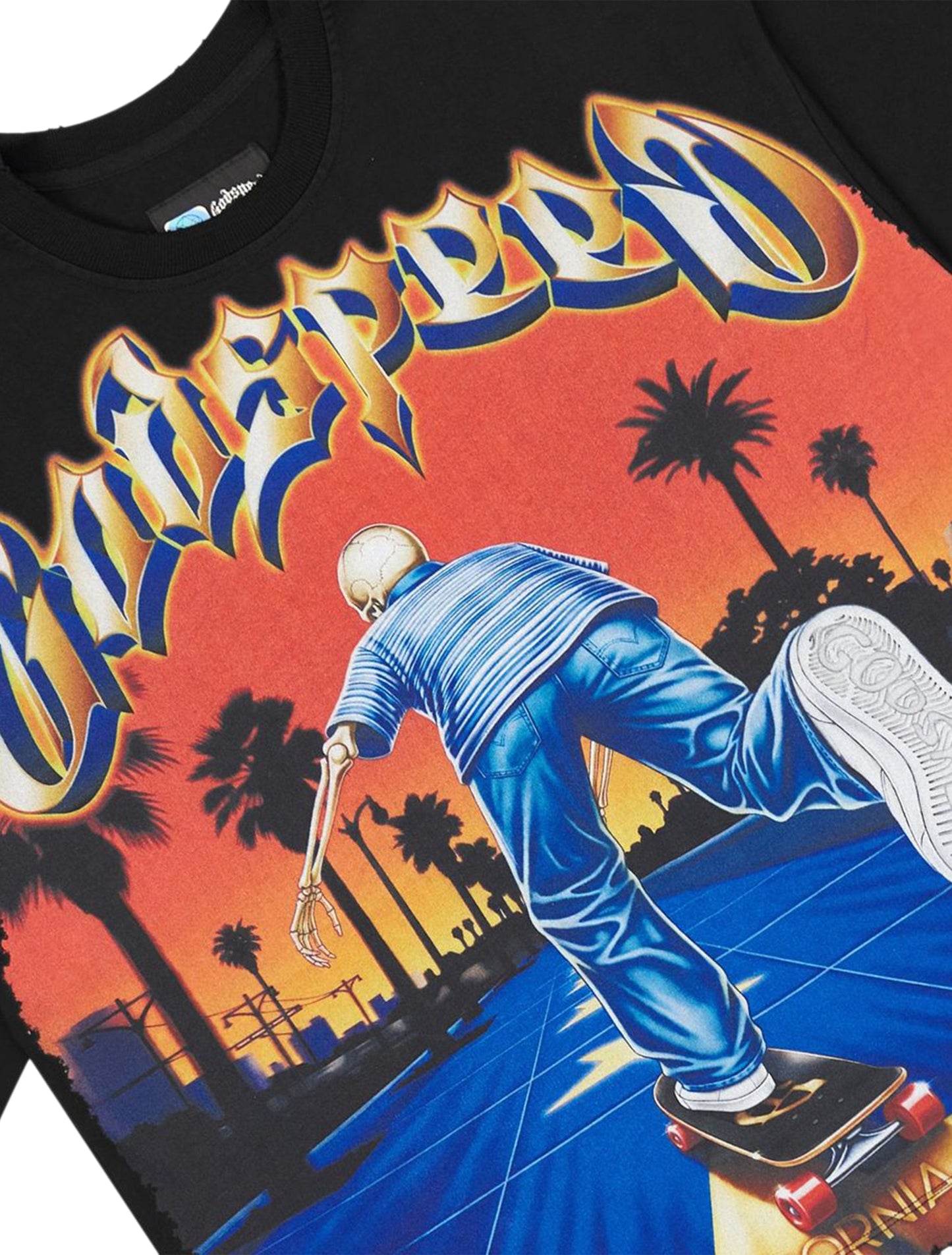 Godspeed Kick Push Boxy Tee - Black