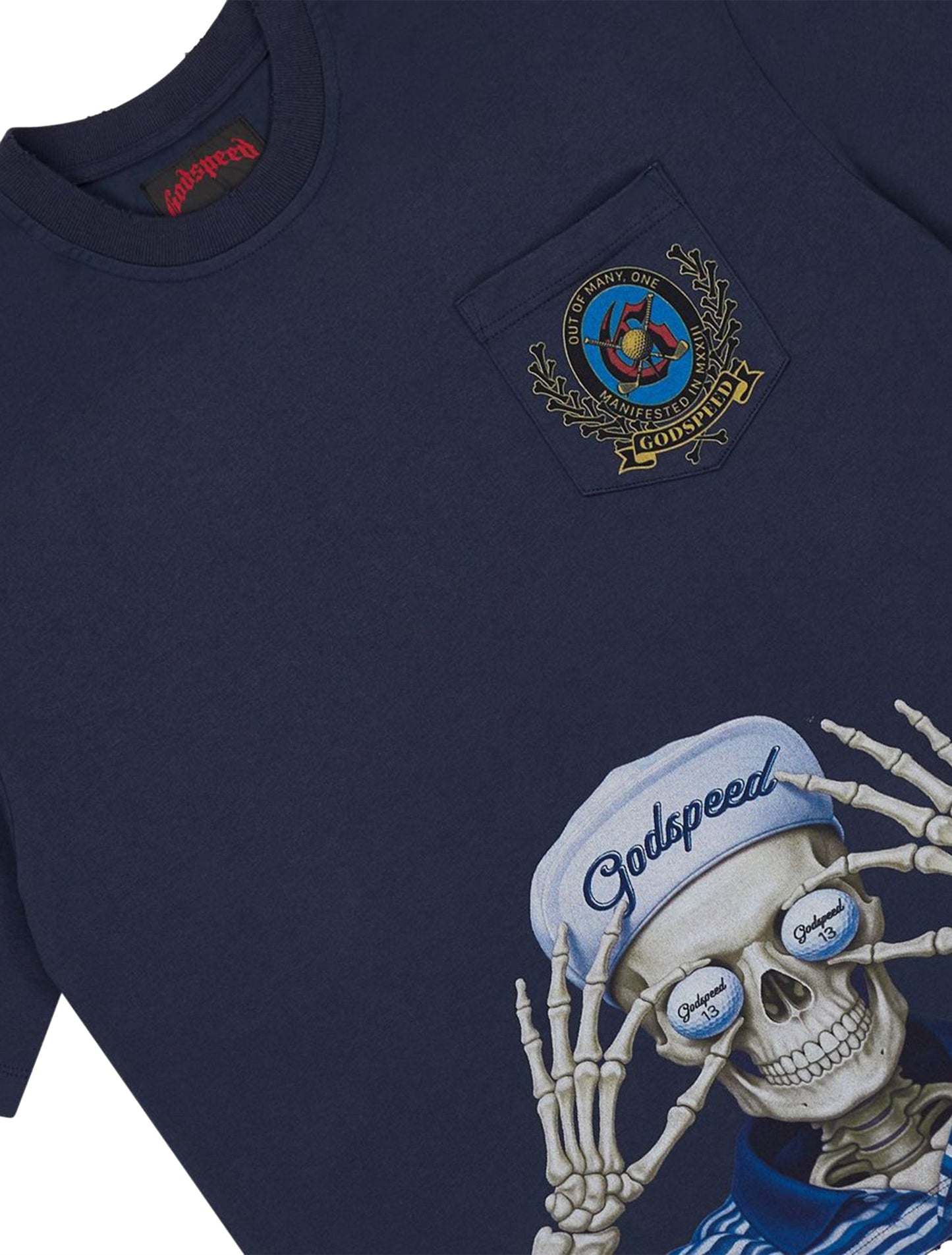 Godspeed Golf Days Pocket Boxy Tee - Navy