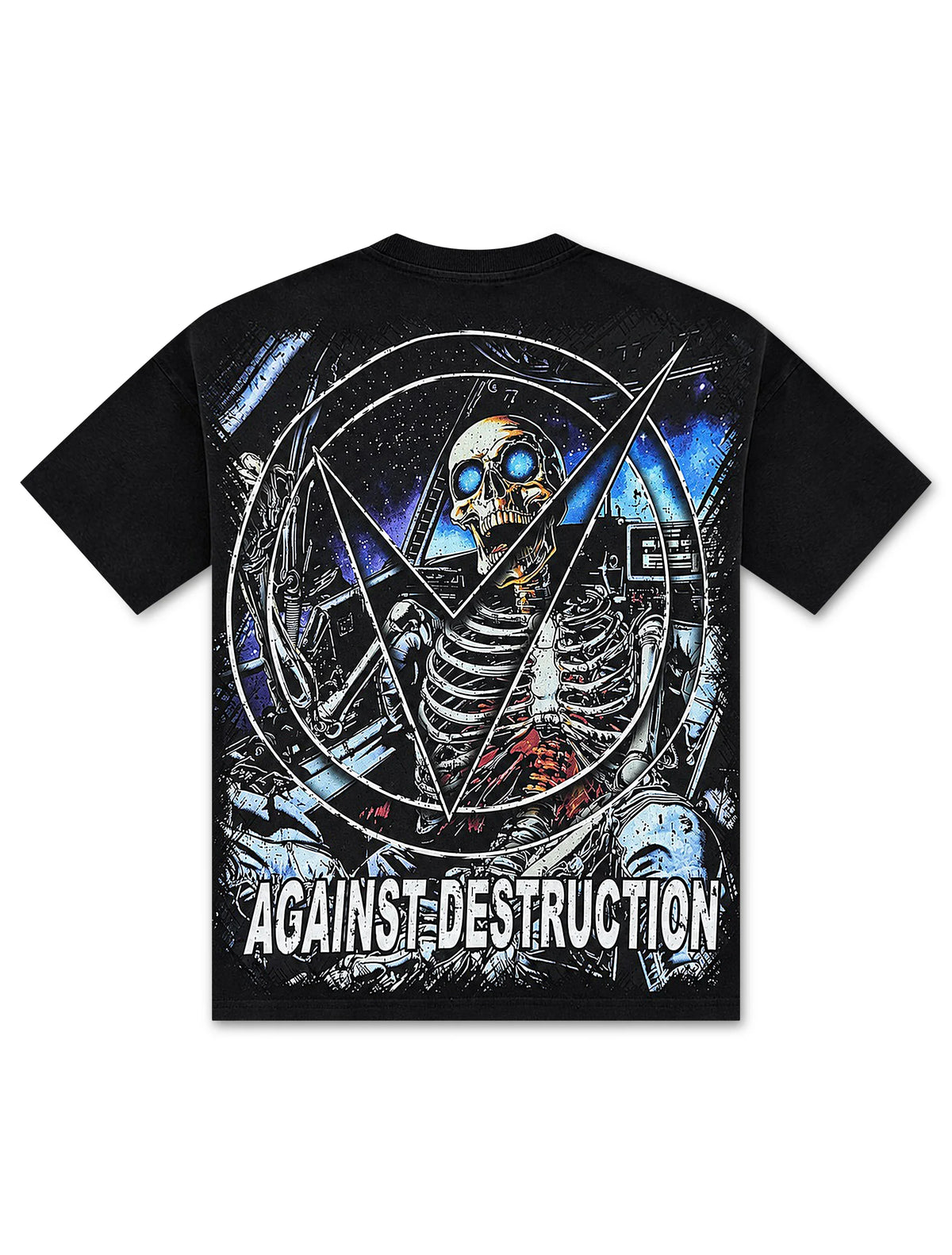 Vtilted Destruction Tee - Jet Black