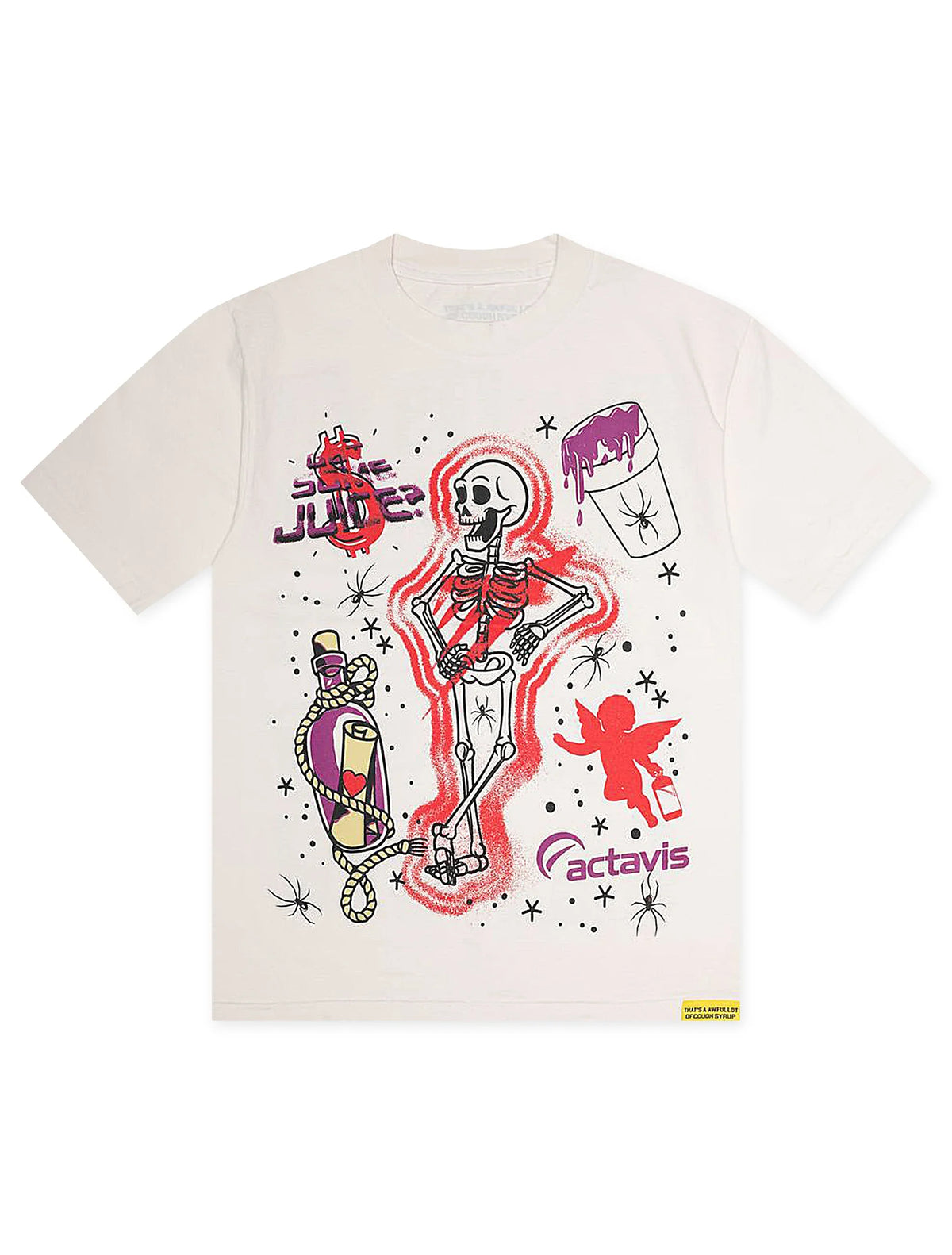 ALOCS Skeleton Scrapbook Tee - Cream