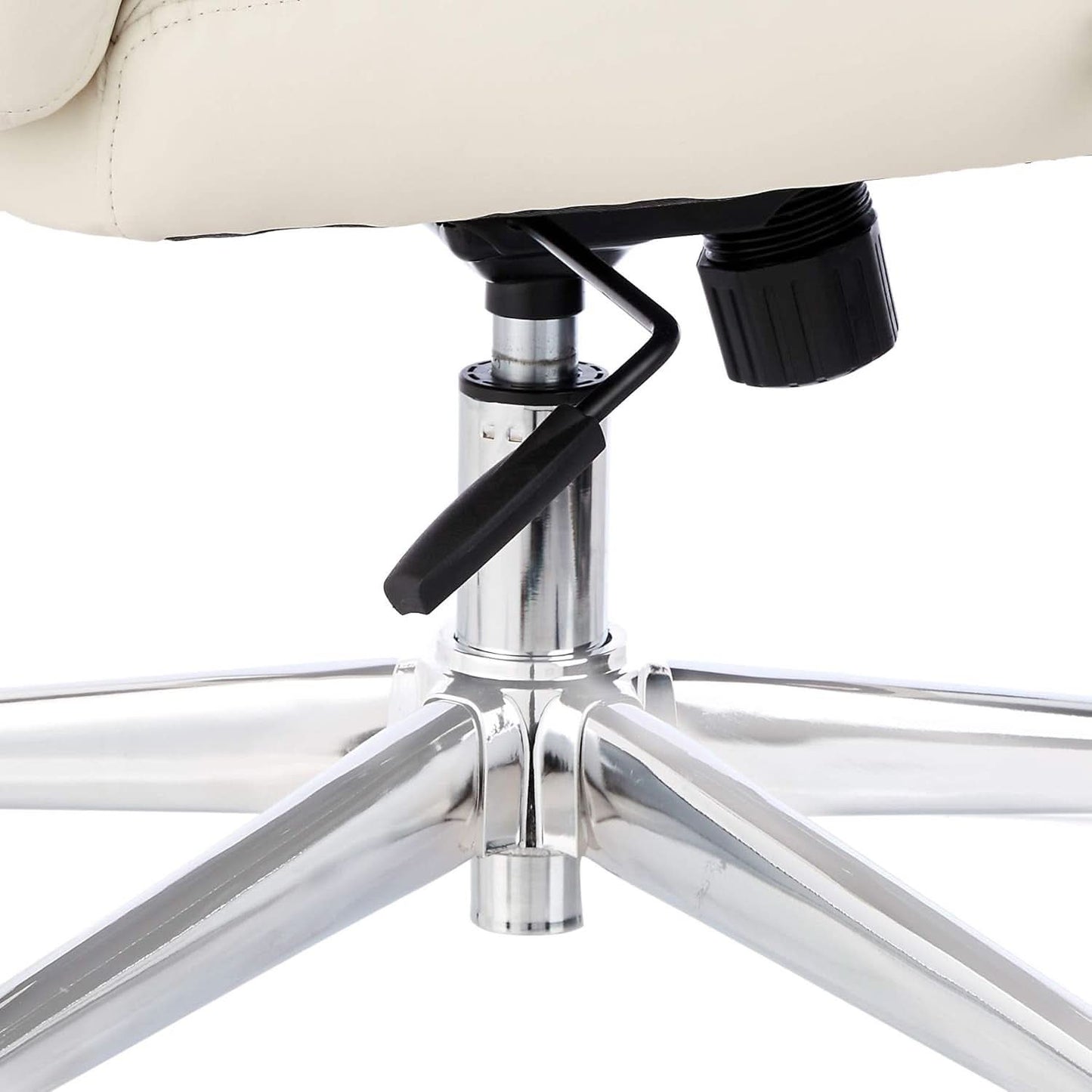 Ivory Executive Desk Chair With Oversized Cushion 275Lb