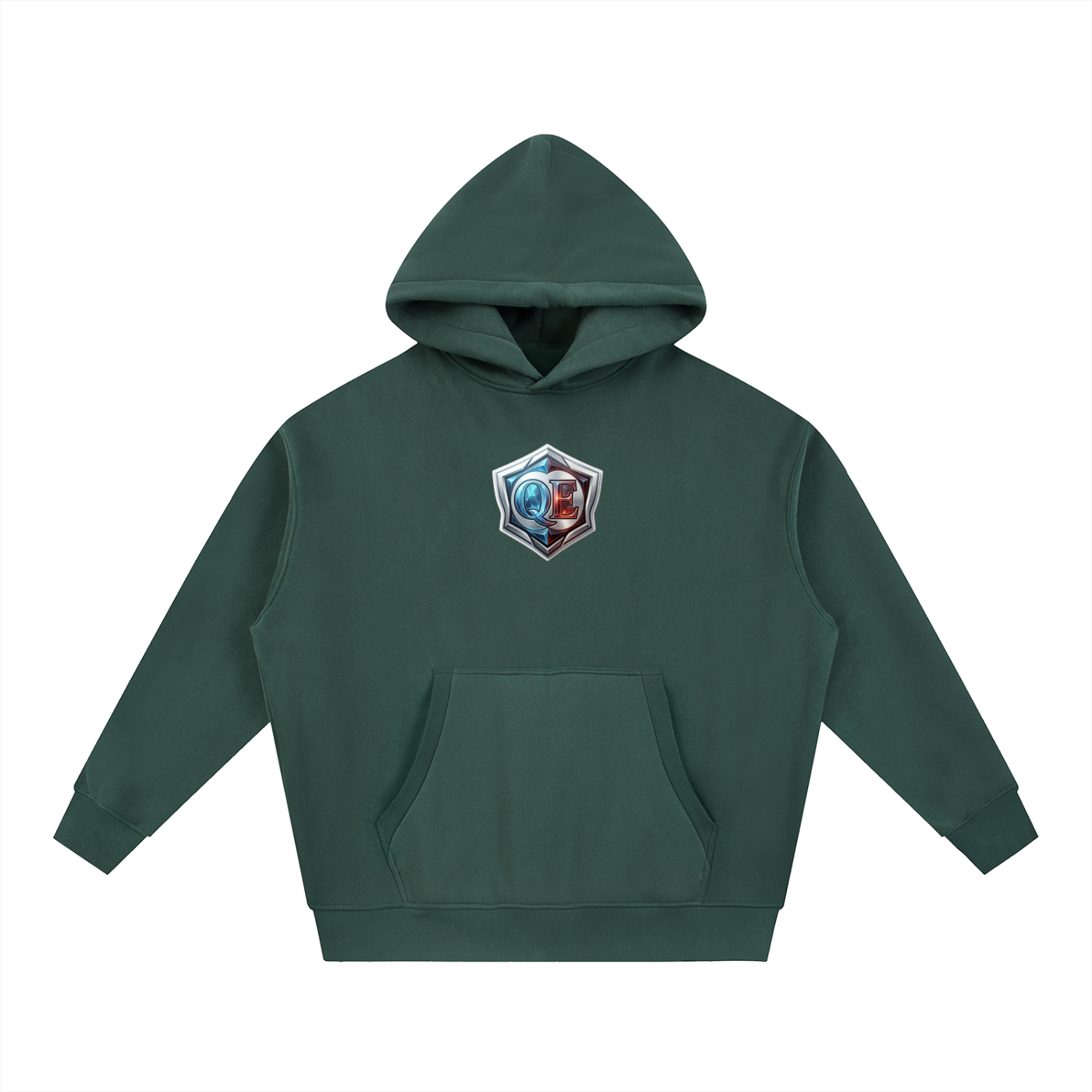 QE Shield Essential Oversized Boxy Fit Fleece Hoodie