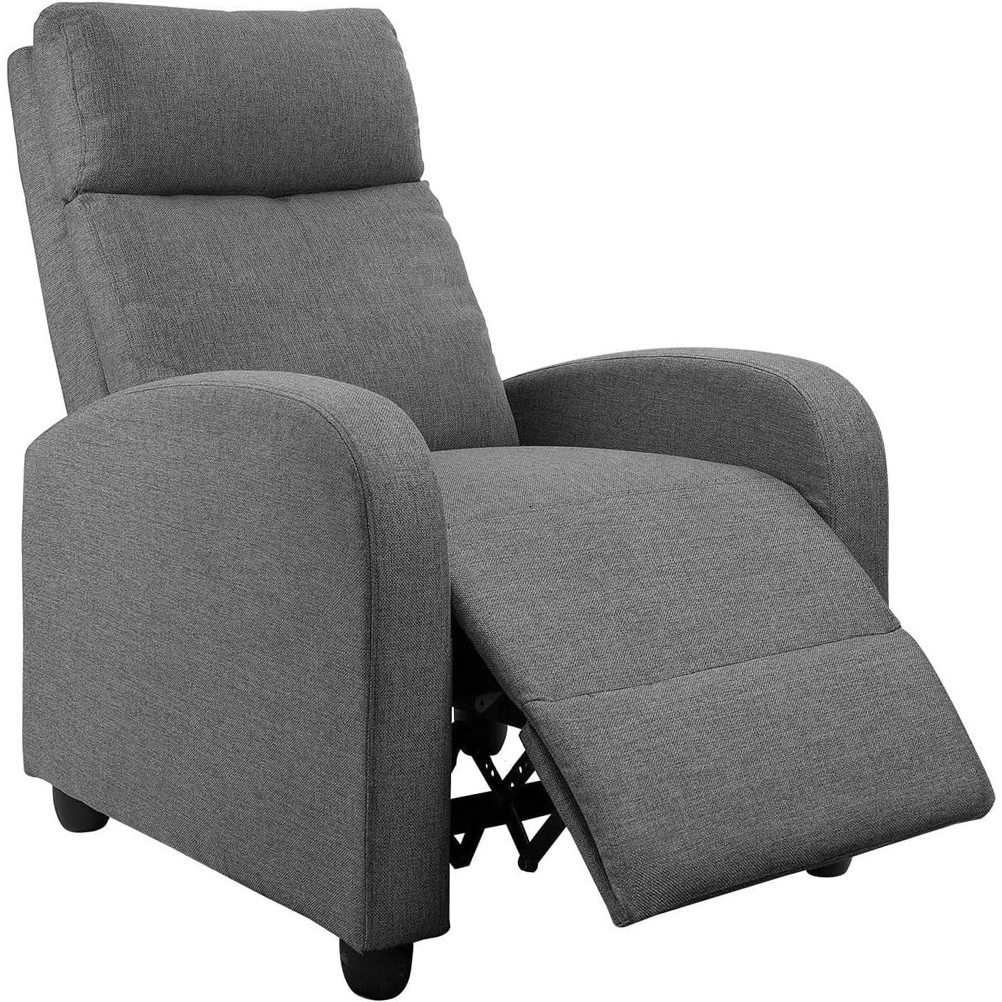 Modern Recliner Sofa With Thick Cushions For Living Room