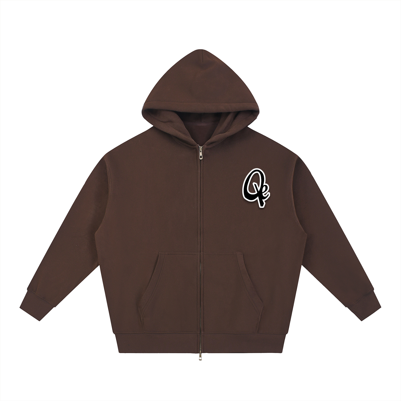 QE Essential Oversized Fleece Boxy Hoodie