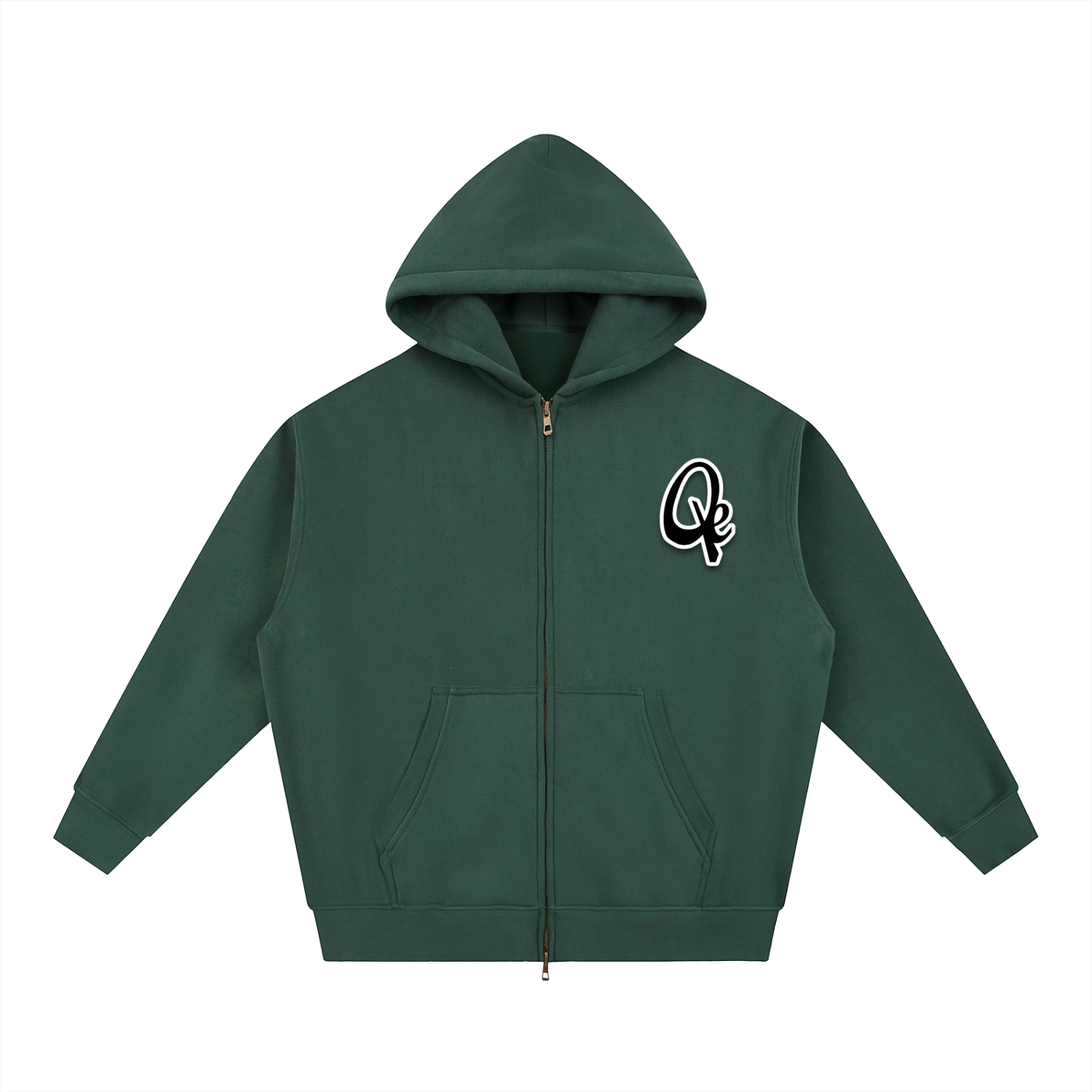 QE Essential Oversized Fleece Boxy Hoodie