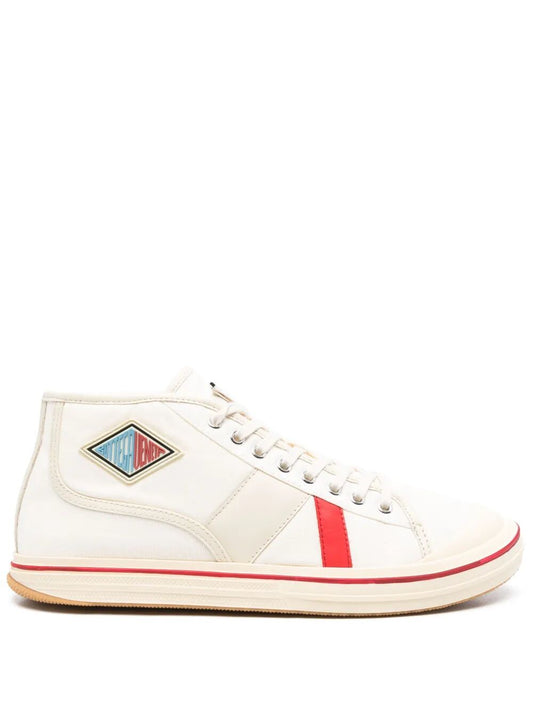 Bottega Veneta Men Eliot Mid-Top Canvas Sneakers