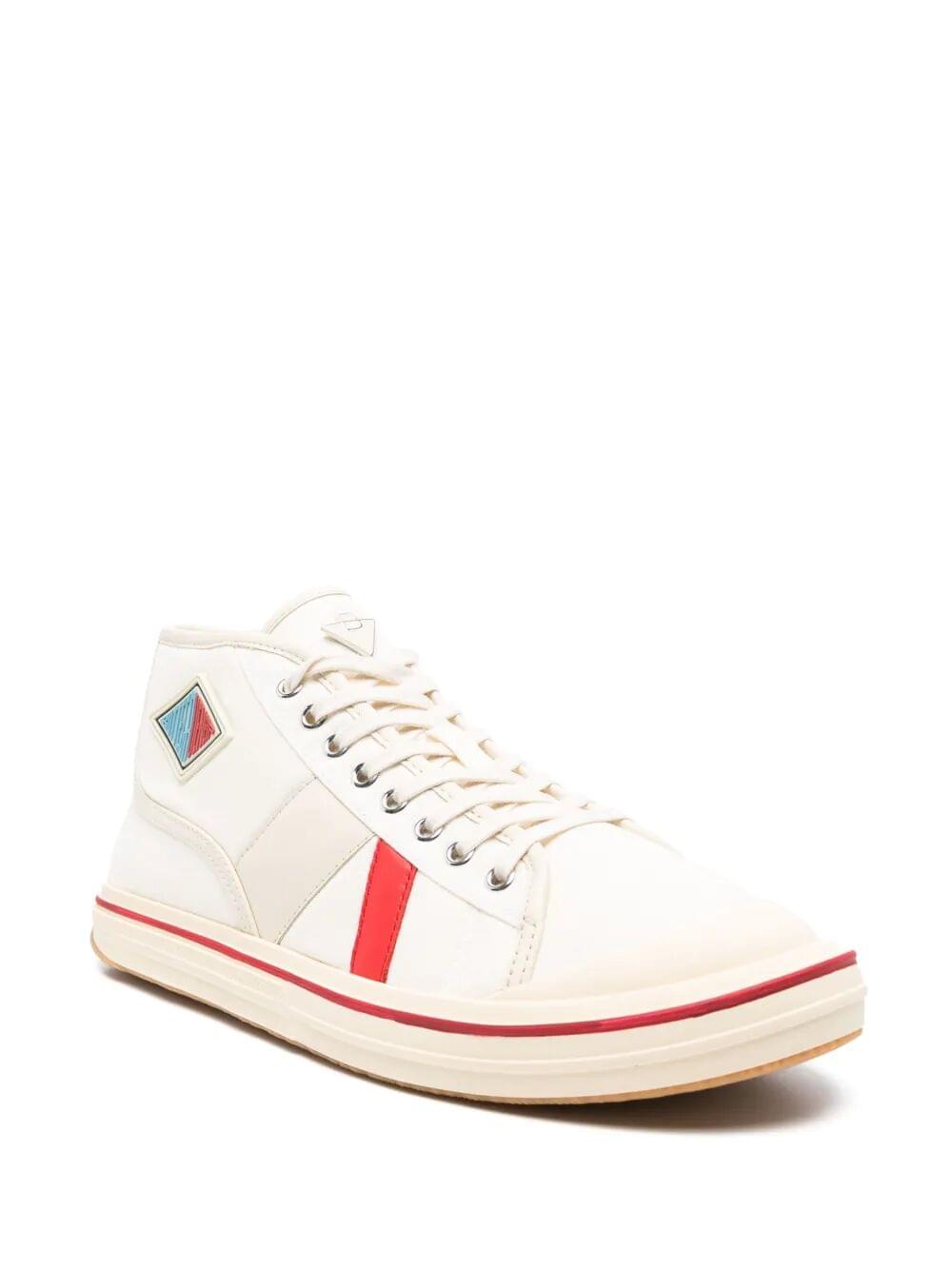 Bottega Veneta Men Eliot Mid-Top Canvas Sneakers