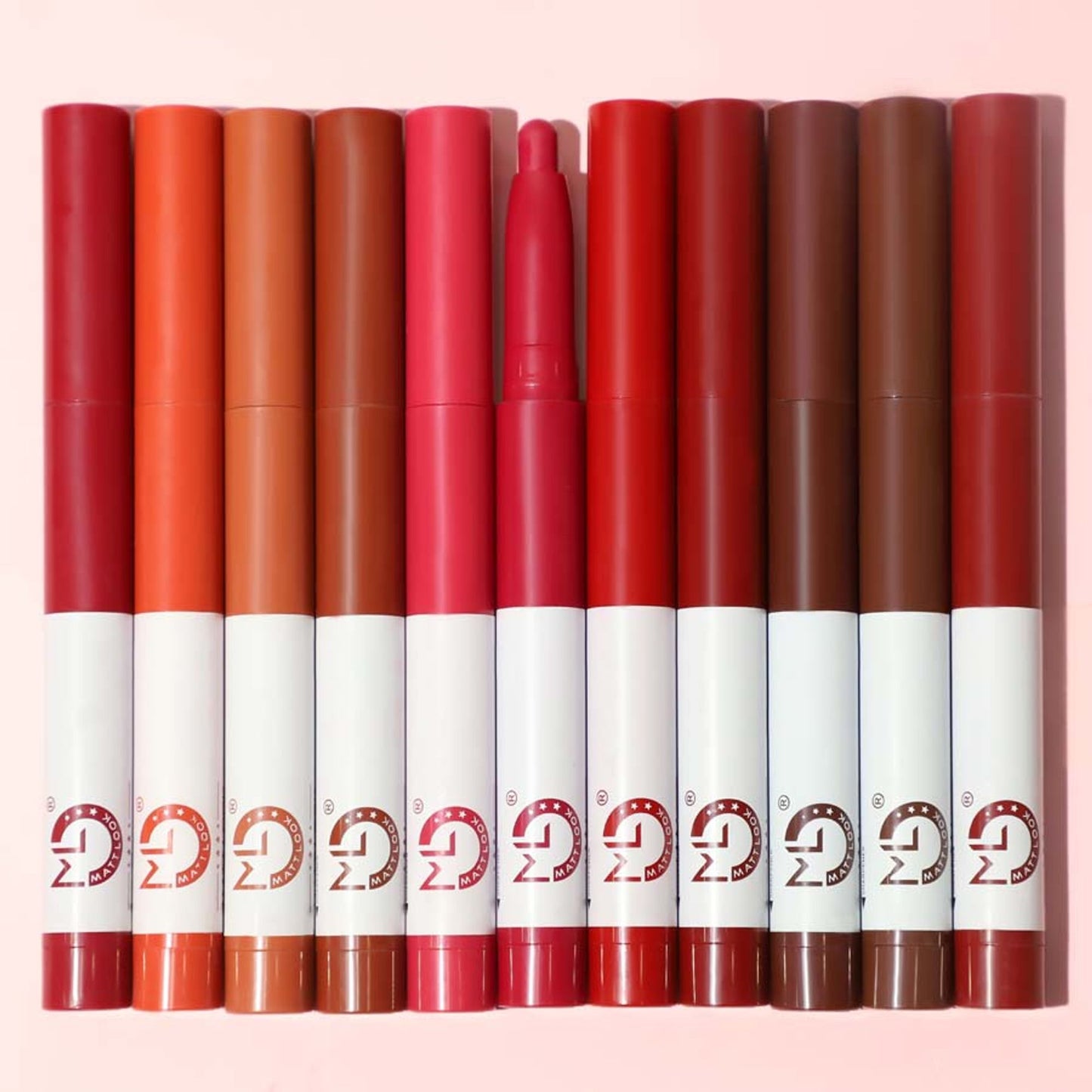 Matt Look Power Last Lip Stain Crayon Lipstick - Bubble Gum