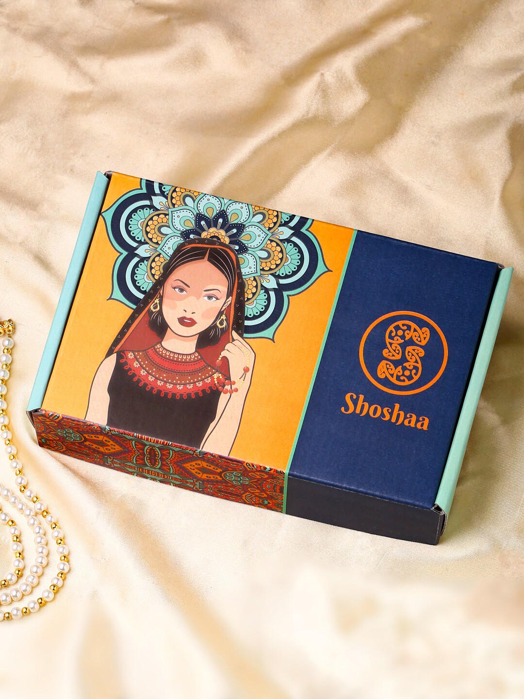 Shoshaa Green Contemporary Chandbalis Earrings