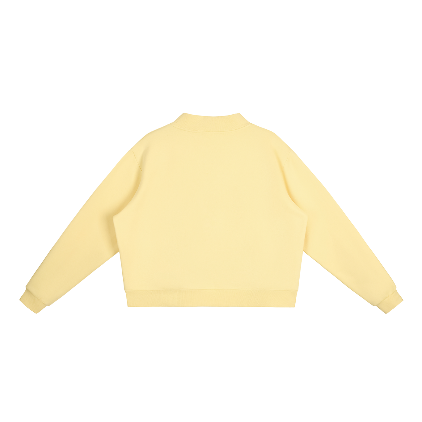 QE Essential Fleece Mock-Neck Crew Sweatshirt