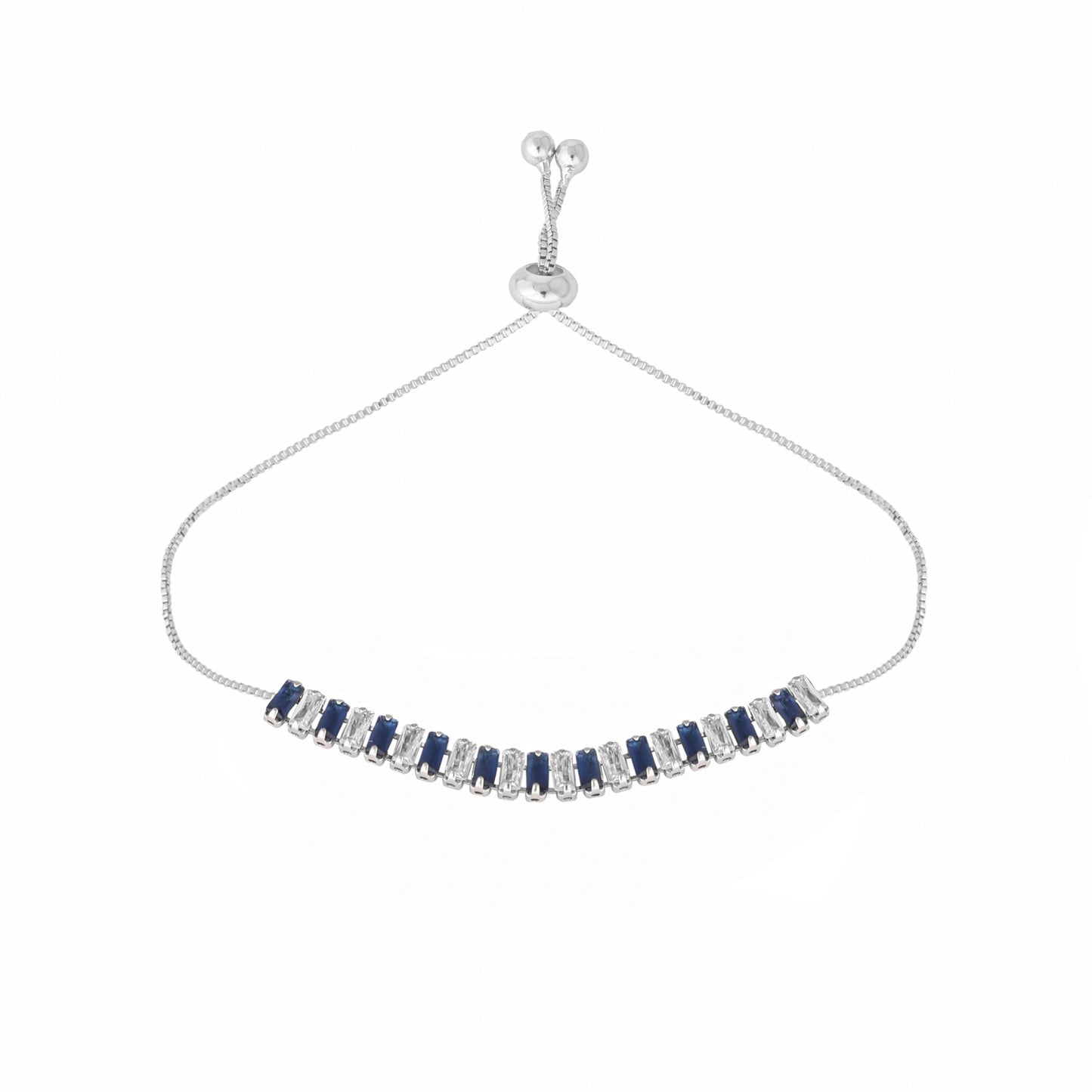 Nuyug Blue Emerald Radiance Anti Tarnish Bracelet