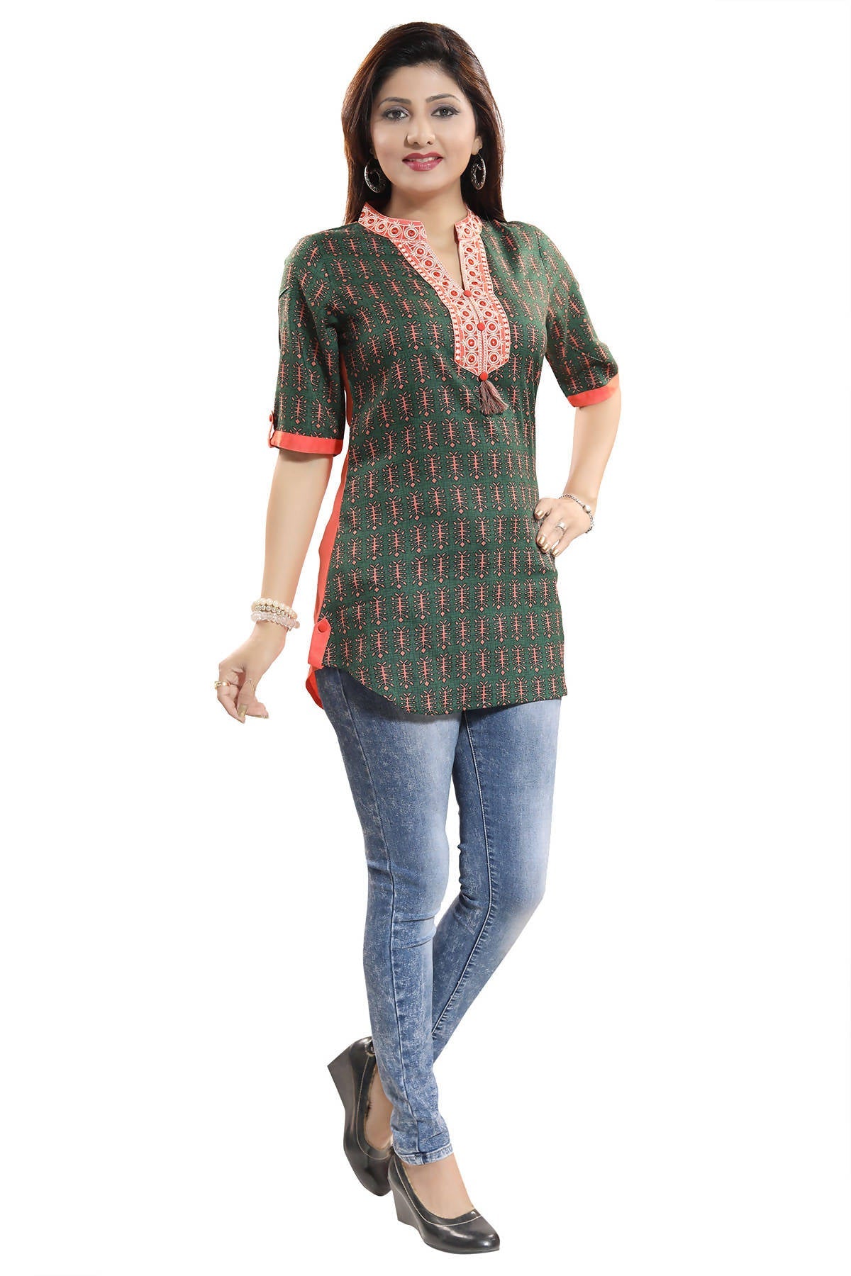 Snehal Creations Short Rayon Kurti