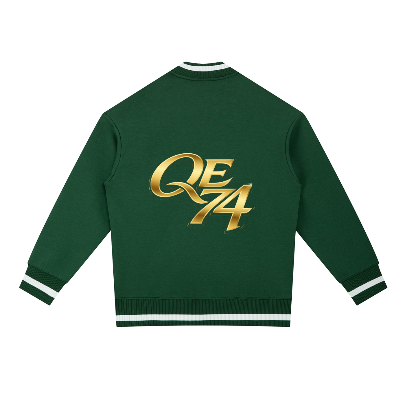 QE 74 Contrast Piping Zip Bomber Jacket