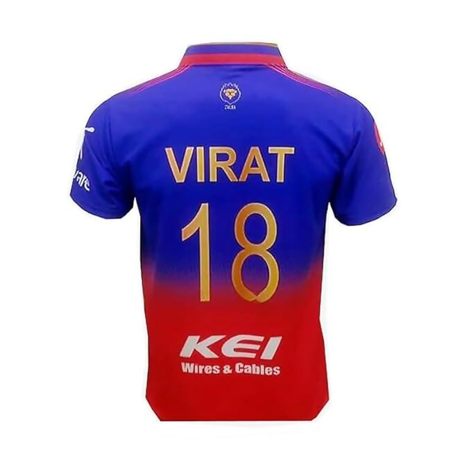Virat 18 Bangalore Cricket Official Jersey IPL, T20