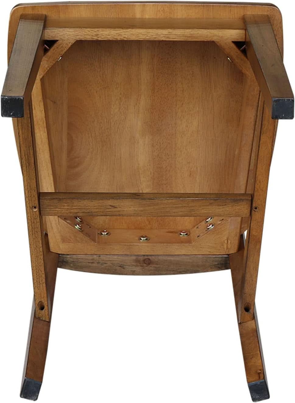 International Concepts San Remo Pecan Parawood Dining Chair