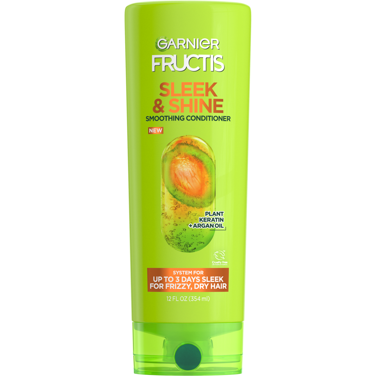 Fructis Garnier Sleek & Shine Conditioner, Frizzy, Dry, Unmanageable Hair - 12 Fl. Oz