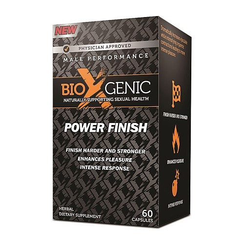 BioXgenic Power Finish Male Performance Supplement, 60 Capsules