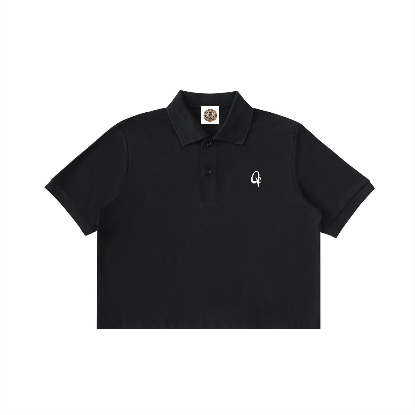QE Women Essential Cropped Polo Shirt