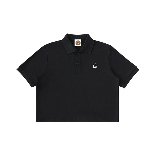 QE Women Essential Cropped Polo Shirt