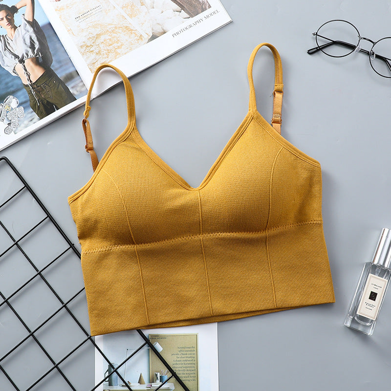 Soft Cotton Sports Bras For Women Push Up Solid Sports Bra Jogging Gym Women Sports Bra Girl Underwear Fitness Running Yoga Sport Tops