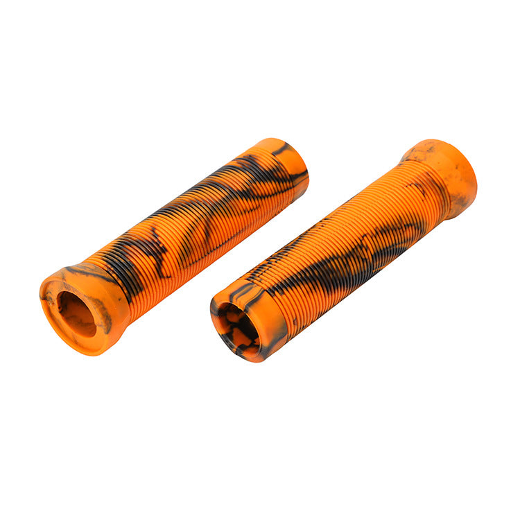 Durable Anti Slip Scooter Grips Soft Bike Handlebar Grips Anti-Slip Bicycle Grips Freestyle Cycling Grips Race Mountain Bike Handlebar Grips Single Lock-On Ring Collar Bicycle Handle Bar