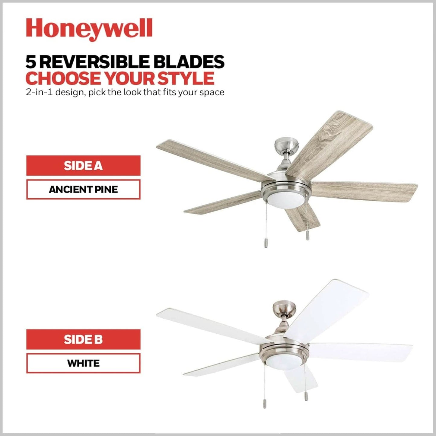 Ventnor 52 Inch Indoor Ceiling Fan LED Light For Rooms