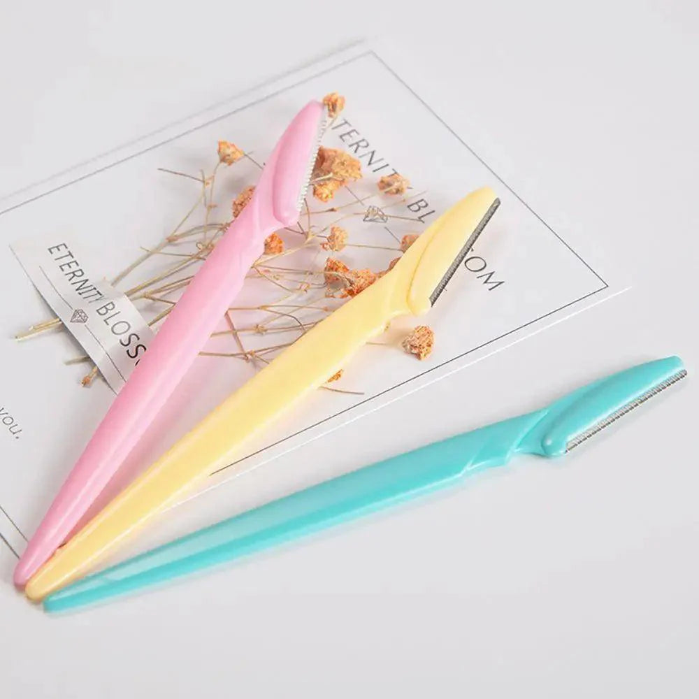 10pcs Exfoliating Dermaplaning Eyebrow Razor - Facial Hair Remover Women Beauty Makeup Skin Care Tools