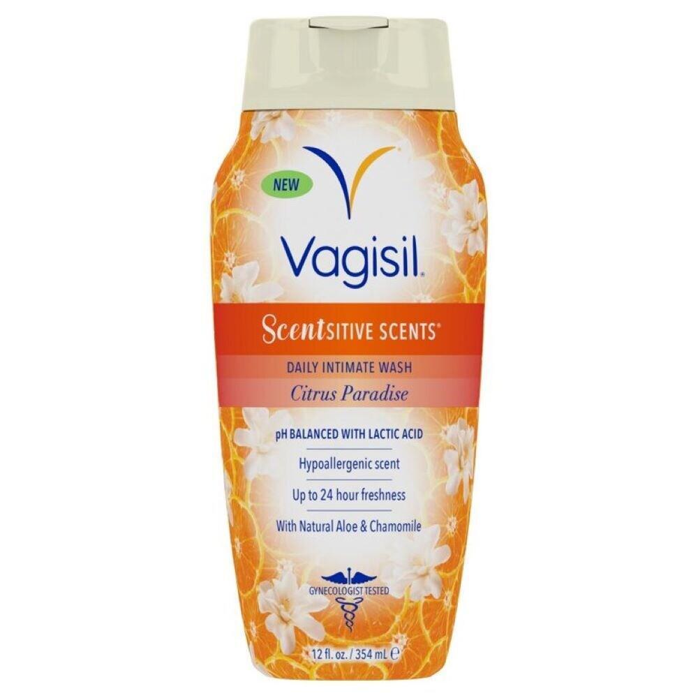 Vagisil Scentsitive Scents Daily Feminine Wash, Citrus Paradise, 12 fl oz