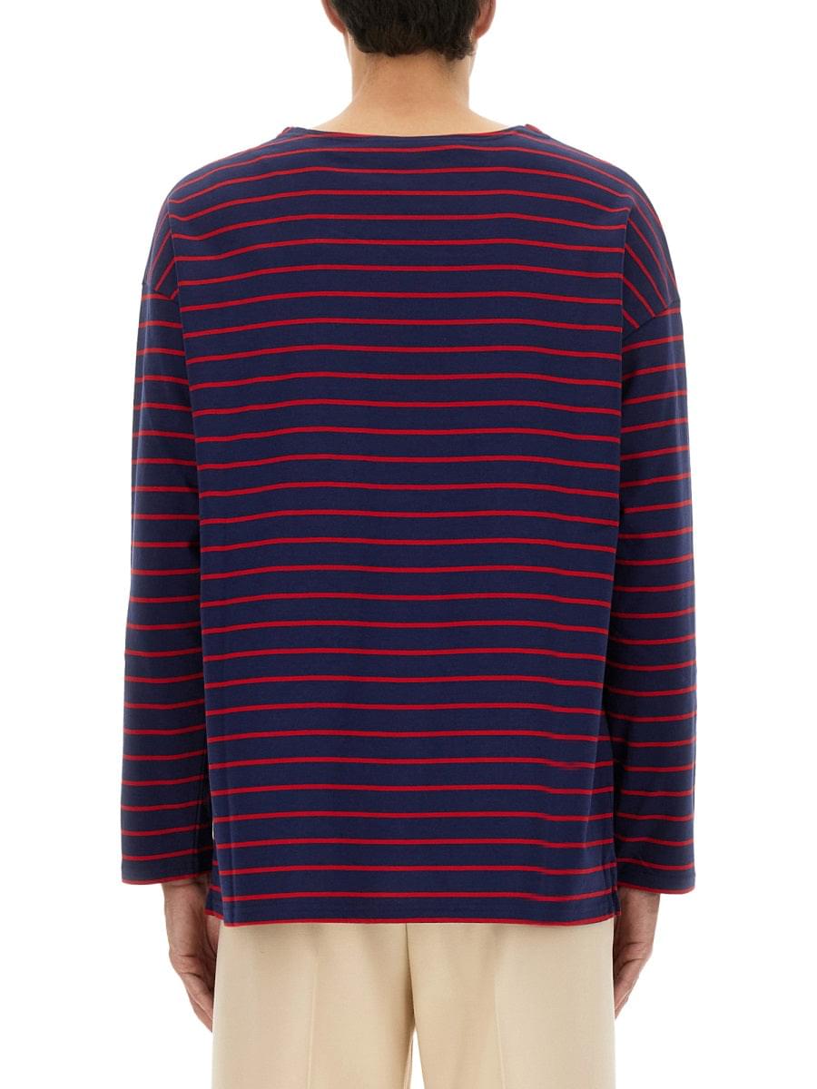 Valentino Men Long Sleeve T-Shirt With "Chez Valentino" Print