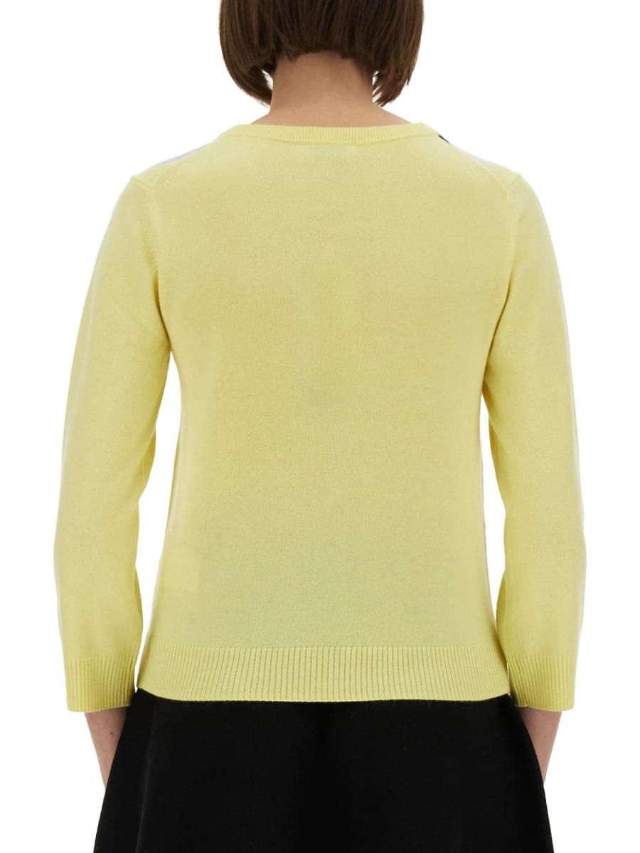 Ganni Women Jacquard Cashmere Cardigan