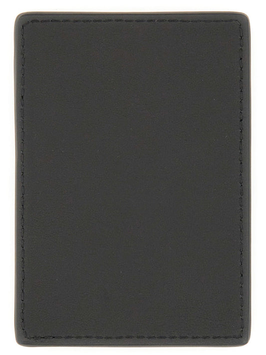 Alexander Mcqueen Men Magnetic Card Holder With Logo