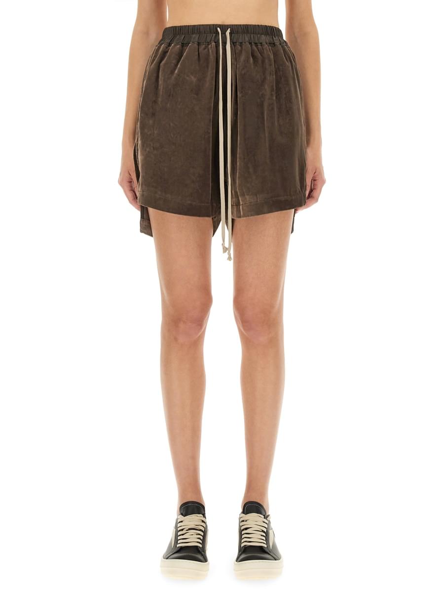 Rick Owens Women Viscose And Cupro Shorts