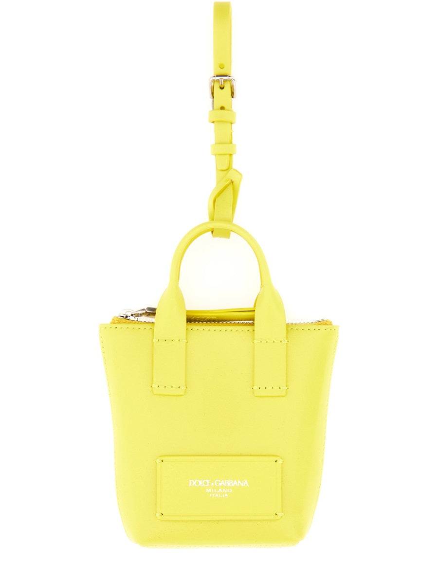 Dolce & Gabbana Unisex Leather "Minibag" Charm