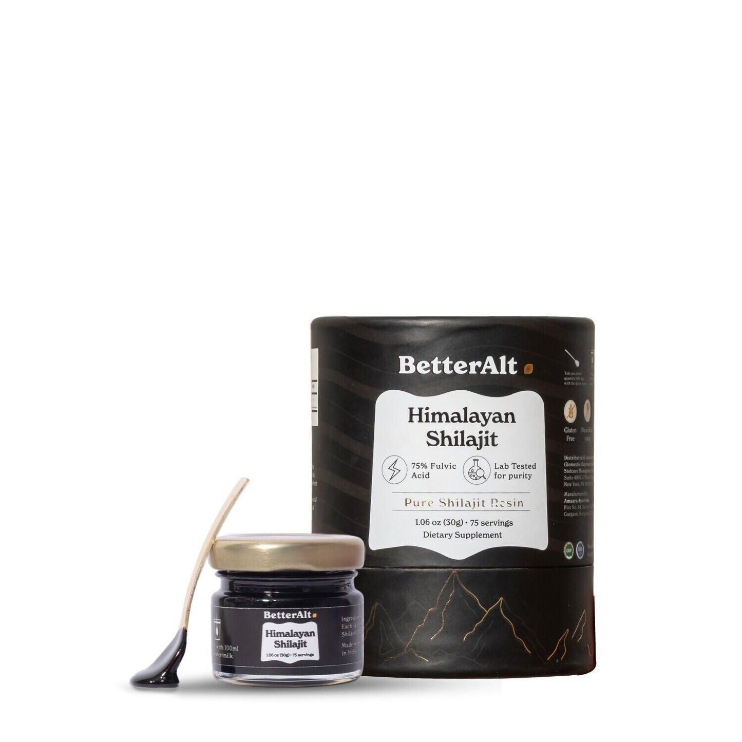 BetterAlt Pure Himalayan Shilajit Resin, 30 g (75 Servings)