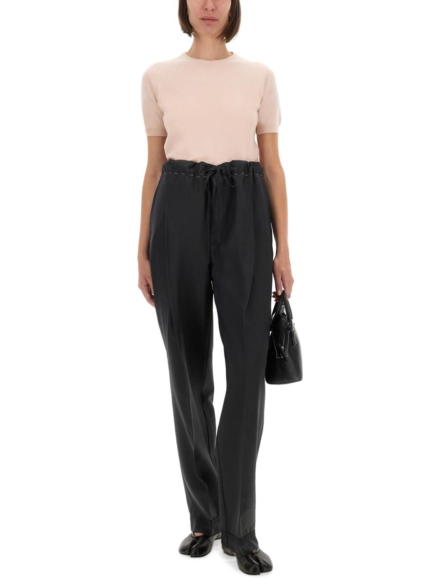 Maison Margiela Women Wool Crew Neck T-Shirt
