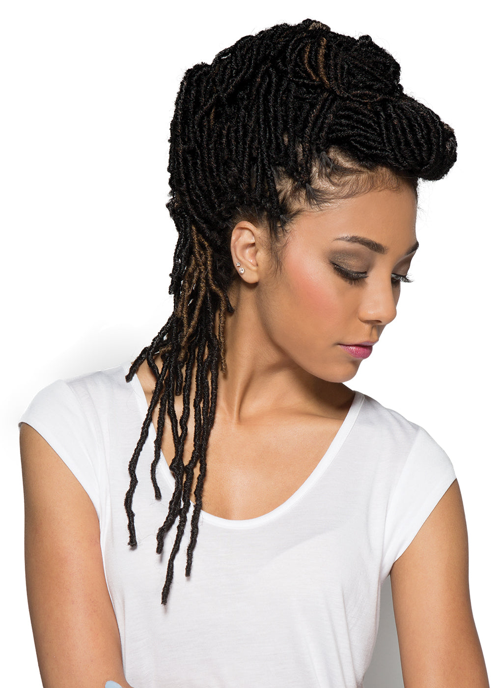 Bobbi Boss Nu Locs 2X Crochet Braid, 18 in, Color 1B