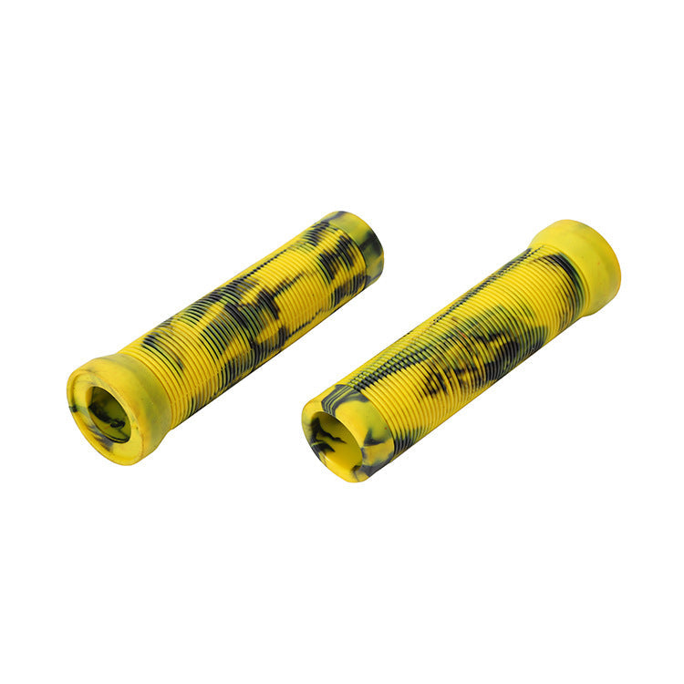 Durable Anti Slip Scooter Grips Soft Bike Handlebar Grips Anti-Slip Bicycle Grips Freestyle Cycling Grips Race Mountain Bike Handlebar Grips Single Lock-On Ring Collar Bicycle Handle Bar