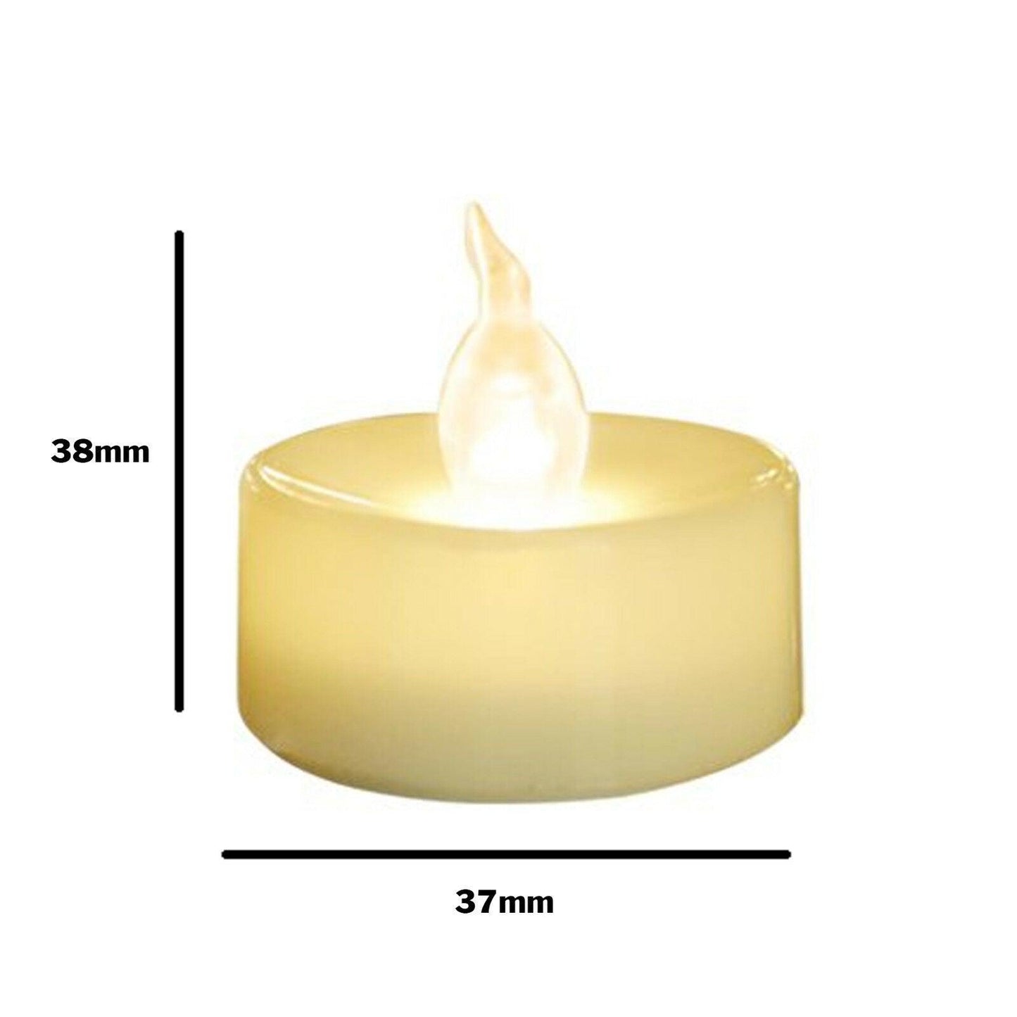 12Pcs New Battery Operated LED Tea Lights Candles  Realistic and Bright Flickering Bulb Battery Operated Flameless LED Tea Light for Seasonal and Festival Celebration Home Decoration Flameless  birthday Decorations Party Supplies