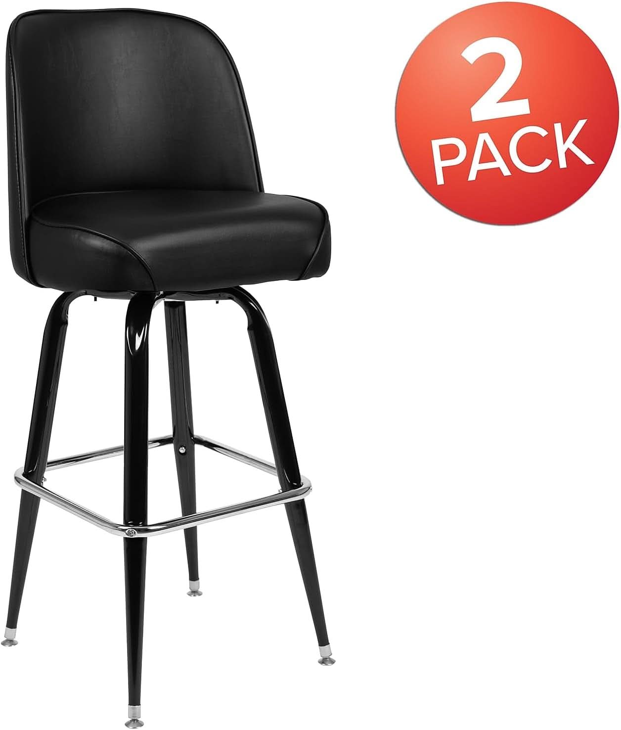Swivel Bucket Seat Metal Barstools for Stylish Dining