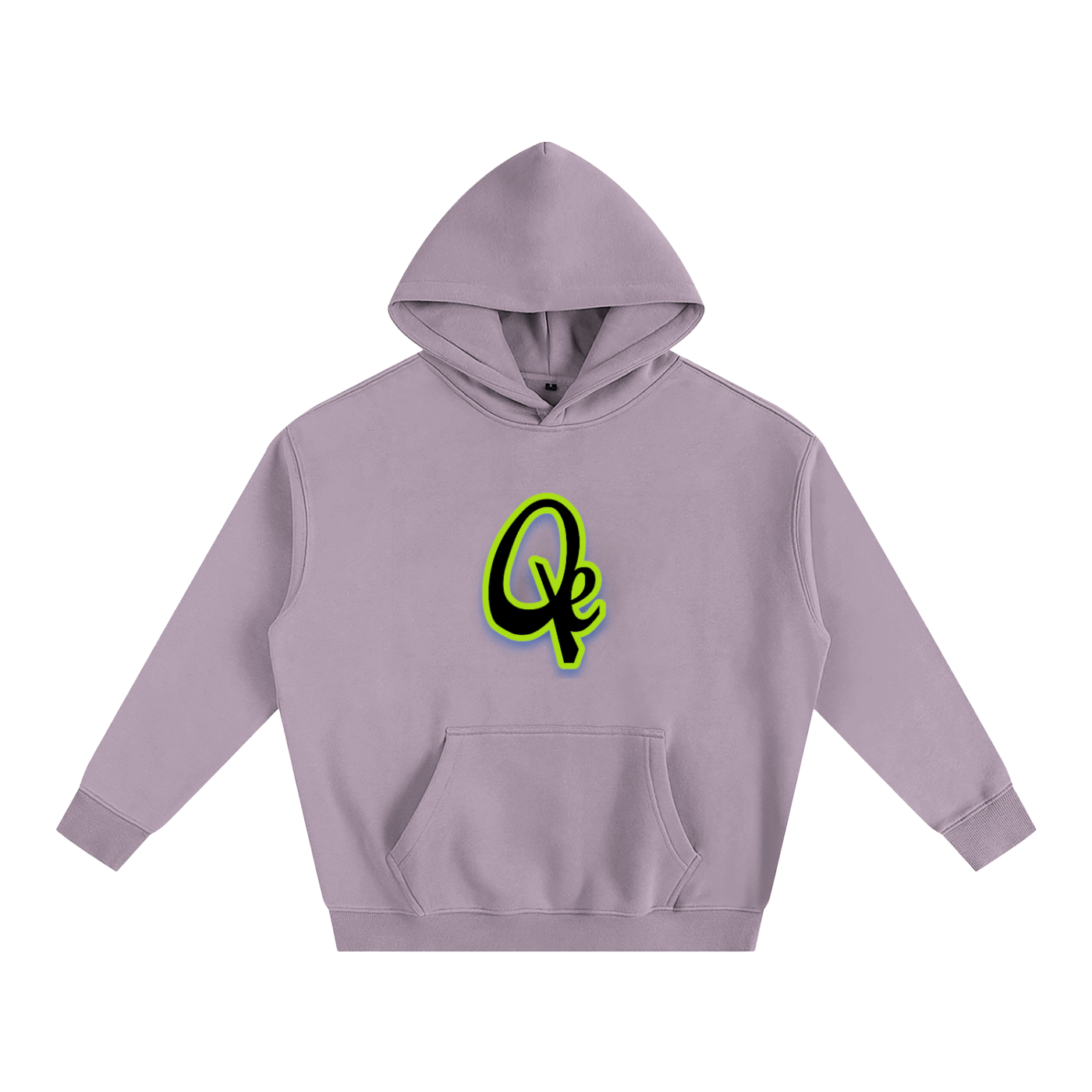 QE Neon Oversize Fleeced Hoodie