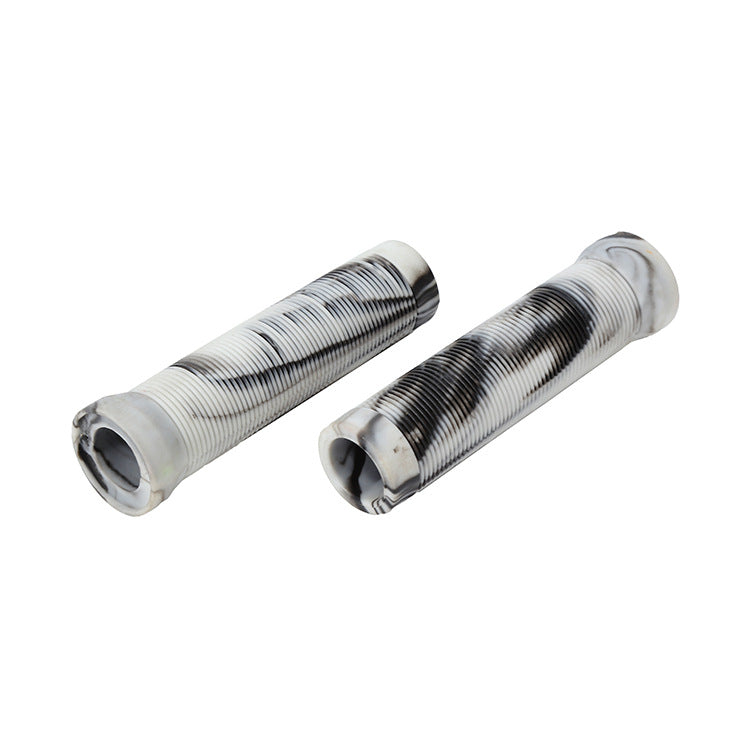 Durable Anti Slip Scooter Grips Soft Bike Handlebar Grips Anti-Slip Bicycle Grips Freestyle Cycling Grips Race Mountain Bike Handlebar Grips Single Lock-On Ring Collar Bicycle Handle Bar