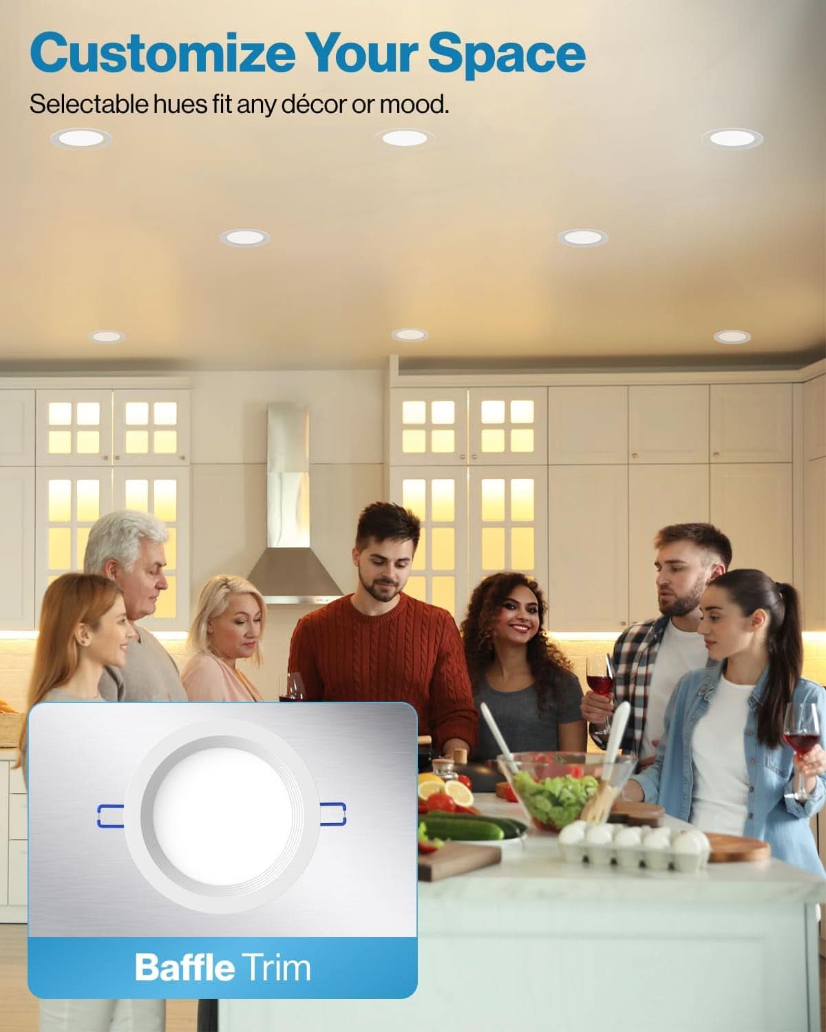 4 Inch Thin Dimmable LED Recessed Light 5000K Daylight